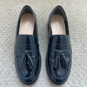 Stuart Weitzman Adrina Blue Patent Leather Tassel Loafer Women’s US 8